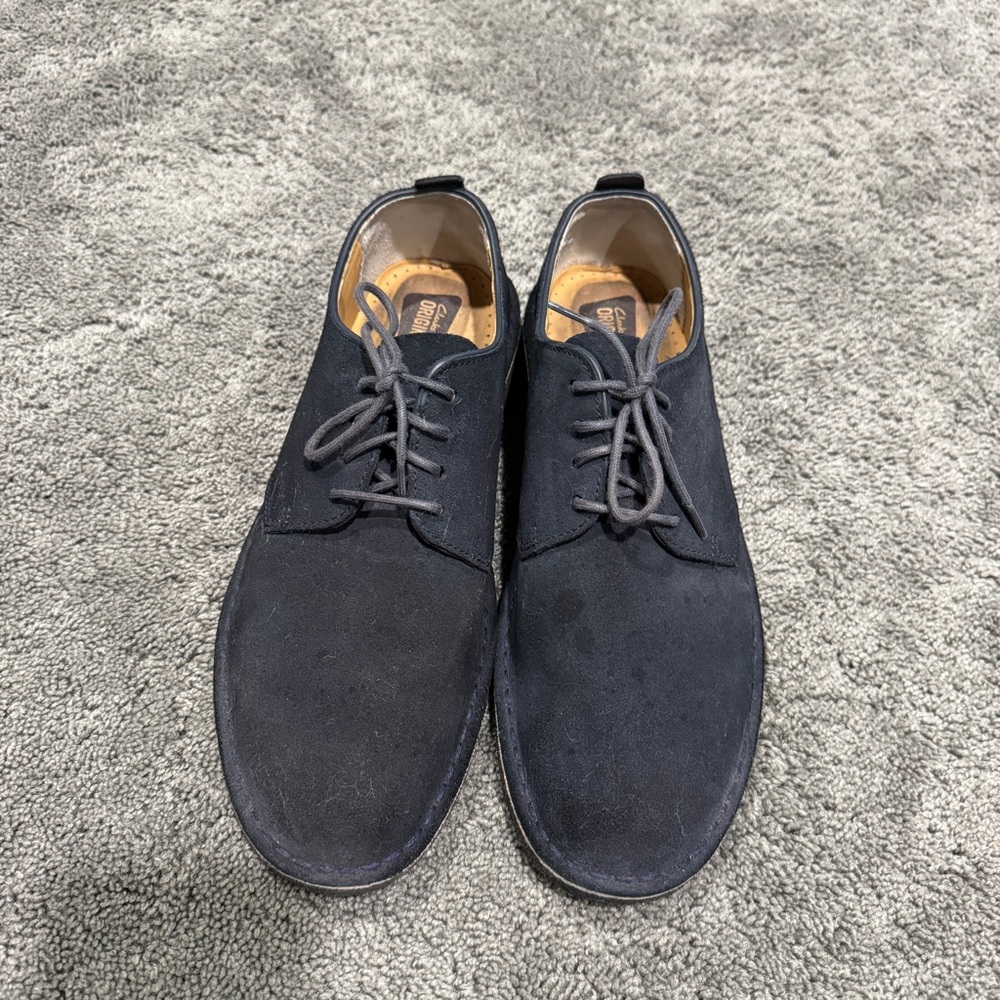 Clark’s Men's Navy Suede Shoes